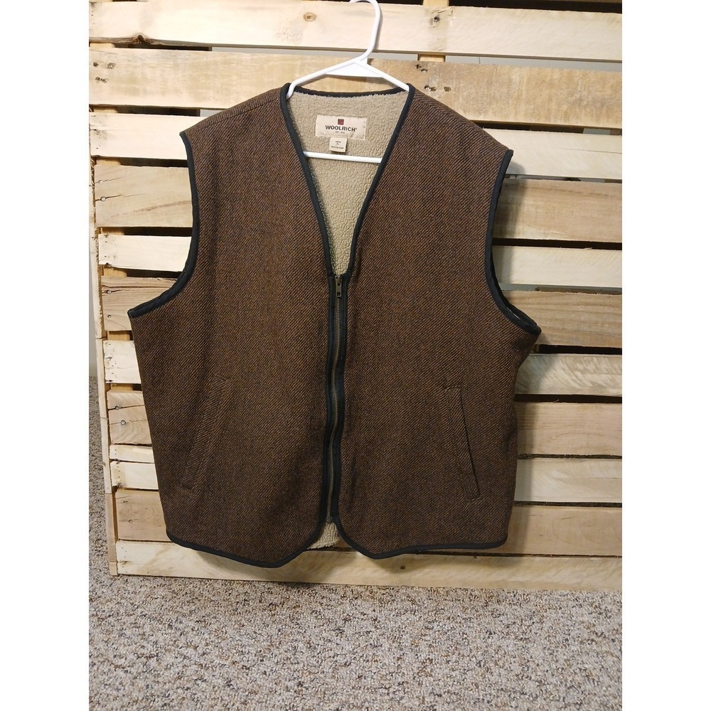 Woolrich Vintage Wool Sherpa Lined Best Mens XL Buckskin!!